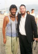 Chabad of India Rabbi Holtzberg with  survivors thanking G-d and blessing "Hagomel" at the Andemand and Nikobar islands 