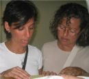 Two survivors recite the traditional "Hagomel" - Thanksgiving blessing after surviving a tradegy