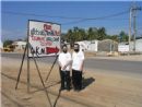 At Entrance to Tsunami Local Camp Center