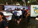 Getting their 'feet wet' quite literally!